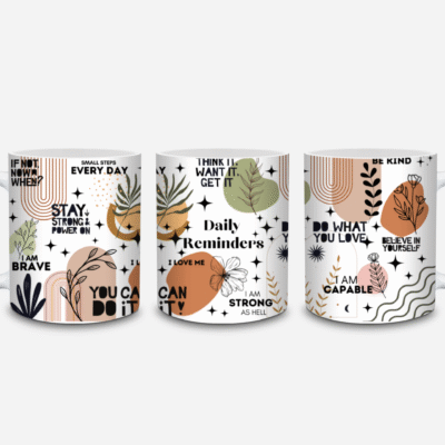 Daily Reminders Mug – Affirmations to Start Your Day